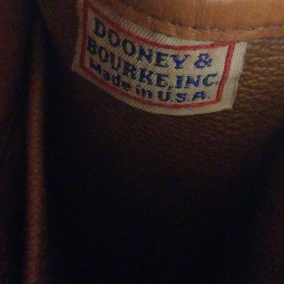 Dooney and Bourke vintage tan and black leather - Picture 4 of 8